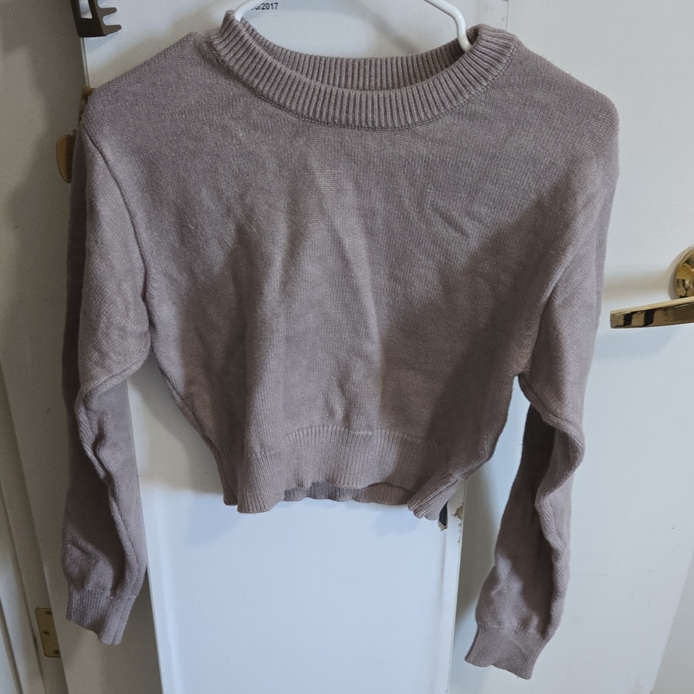 Kendall & Kylie Mauve Knit Sweater
